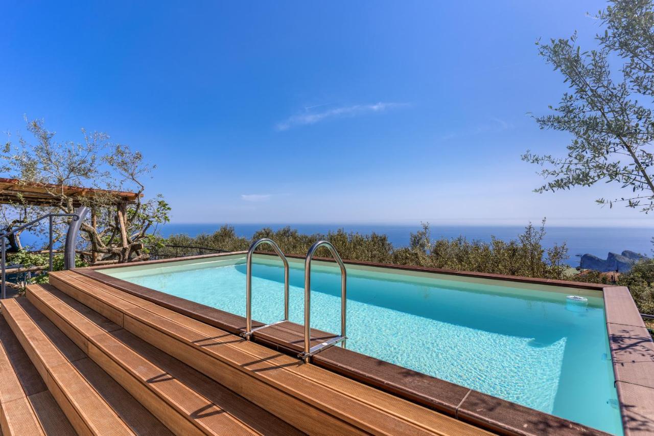Villa Rusinella Minimalist Retreat With Sea Views Massa Lubrense Eksteriør billede