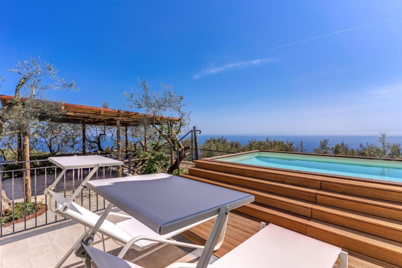Villa Rusinella Minimalist Retreat With Sea Views Massa Lubrense Eksteriør billede