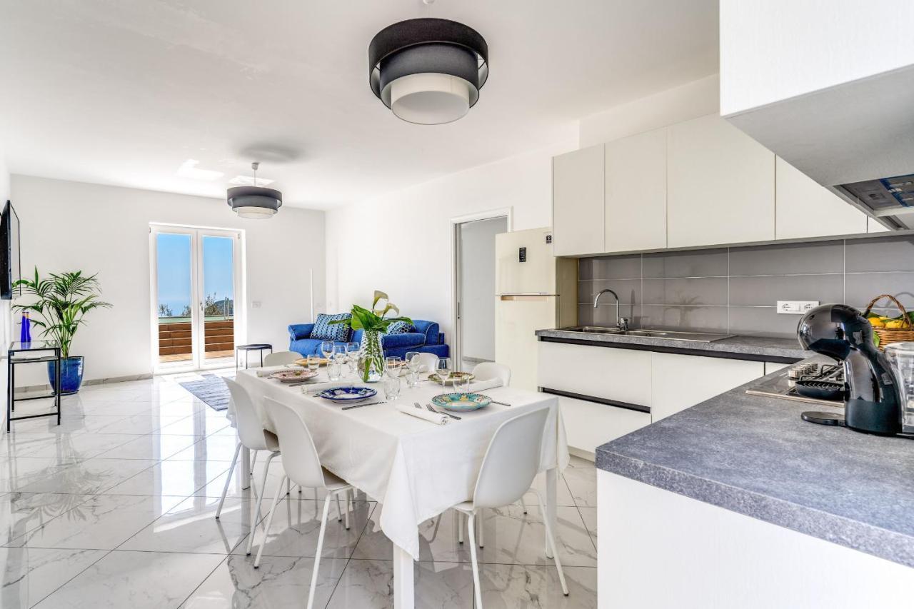 Villa Rusinella Minimalist Retreat With Sea Views Massa Lubrense Eksteriør billede