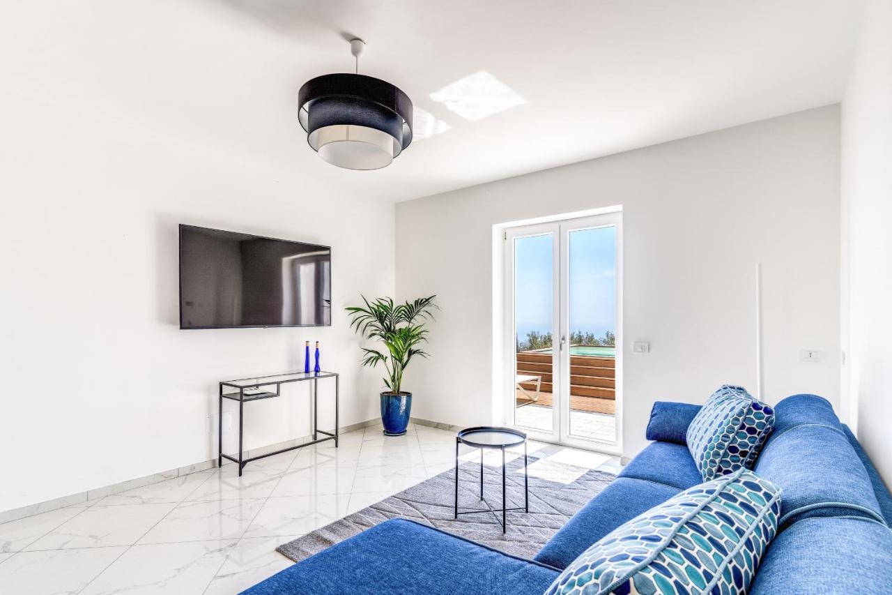 Villa Rusinella Minimalist Retreat With Sea Views Massa Lubrense Eksteriør billede