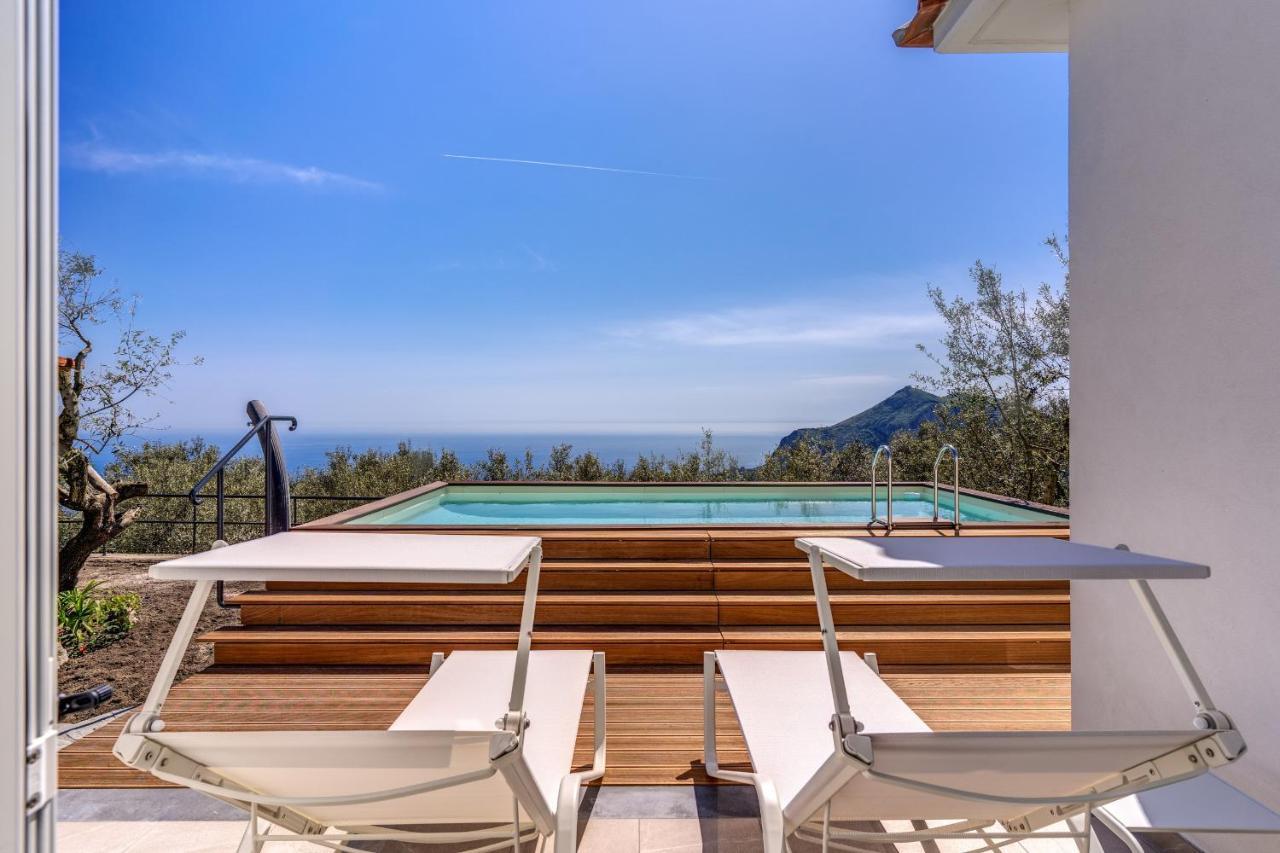 Villa Rusinella Minimalist Retreat With Sea Views Massa Lubrense Eksteriør billede