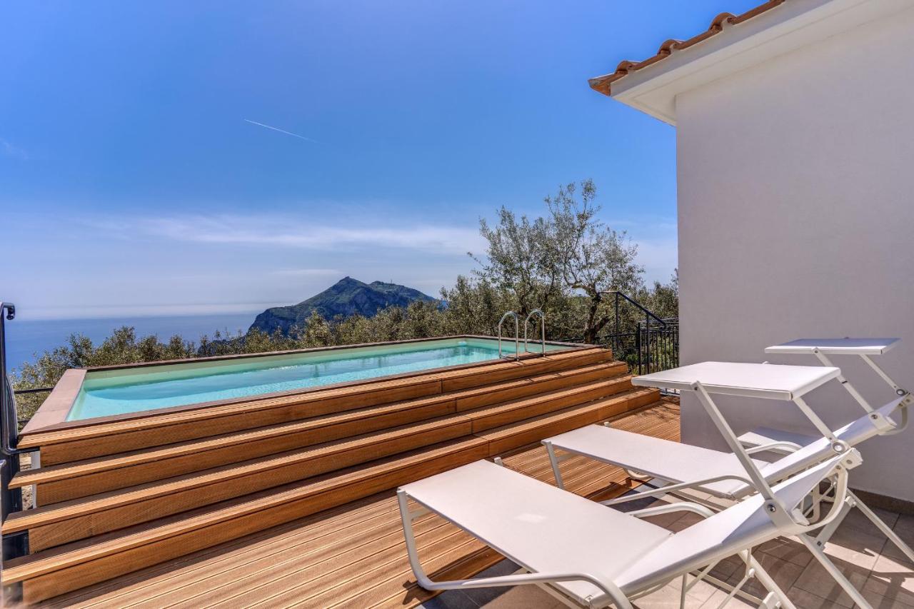 Villa Rusinella Minimalist Retreat With Sea Views Massa Lubrense Eksteriør billede